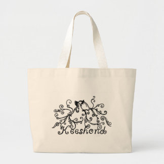 Grand Tote Bag Keeshond pelucheux Fourre-tout
