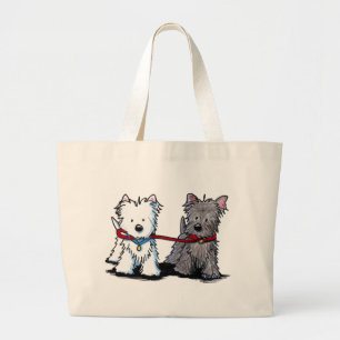 Grand Tote Bag KiniArt Terrier - Les amis de la marche