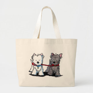 Grand Tote Bag KiniArt Terrier - Les amis de la marche