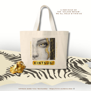Grand Tote Bag KINTSUGI Jumbo Fourre-tout par la poète Adiela Ako
