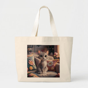 Grand Tote Bag Kitten