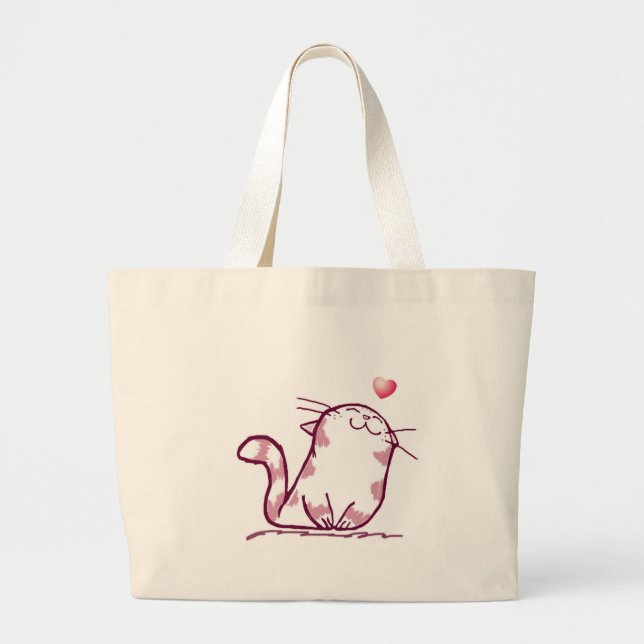 Grand Tote Bag Kitty Love (Devant)