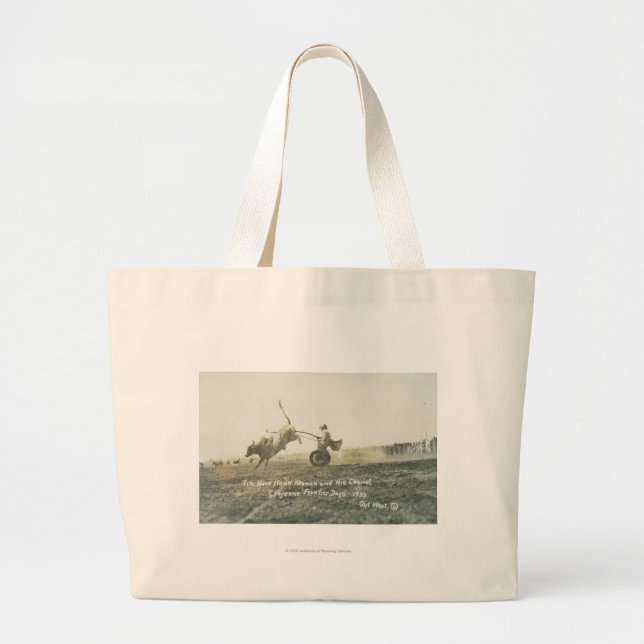 Grand Tote Bag Klaxon Hank Keenan de bidon et son char (Devant)