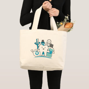Grand Tote Bag La bande propre de dents