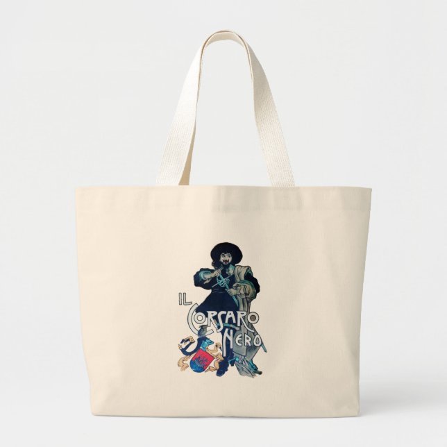GRAND TOTE BAG LA CORSAIRE NOIRE (Devant)
