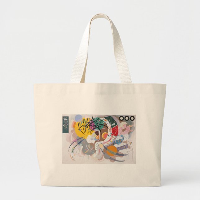 Grand Tote Bag La courbe dominante de Kandinsky Abstraite (Devant)