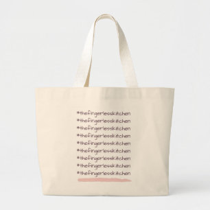 Grand Tote Bag #La cuisine sans doigts Jumbo Fourre-tout
