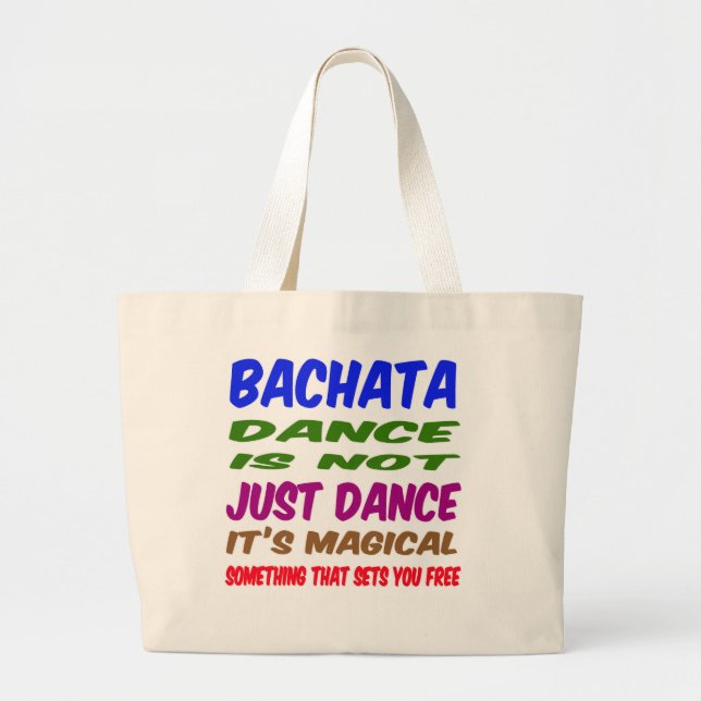 Grand Tote Bag La danse de Bachata n'est pas simplement danse (Devant)