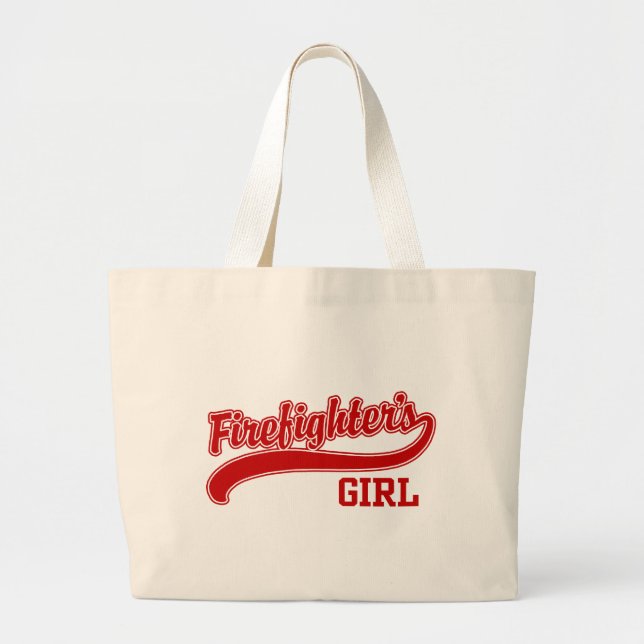 Grand Tote Bag La fille du pompier (Devant)
