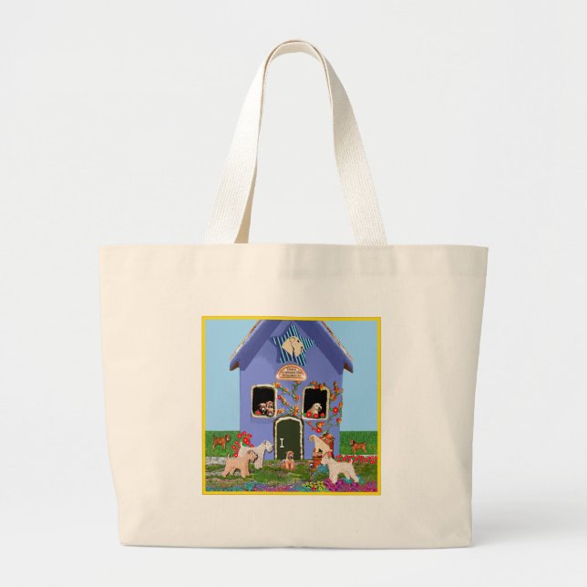 Grand Tote Bag La maison est l'endroit où la roue est (Devant)