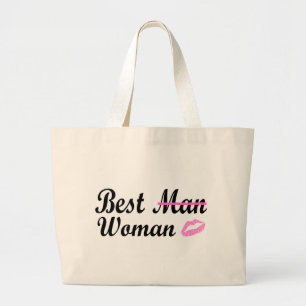 Grand Tote Bag La meilleure femme (lèvres)