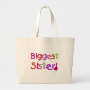 Grand Tote Bag La plus grande soeur des textes lumineux