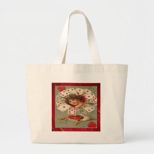 Grand Tote Bag La Saint-Valentin Victorienne La Reine Des Coeurs