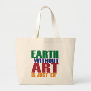 Grand Tote Bag La terre sans art est juste hein