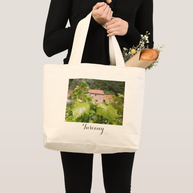 Grand Tote Bag La Toscane, Italie. Maison rustique (Devant (produit))