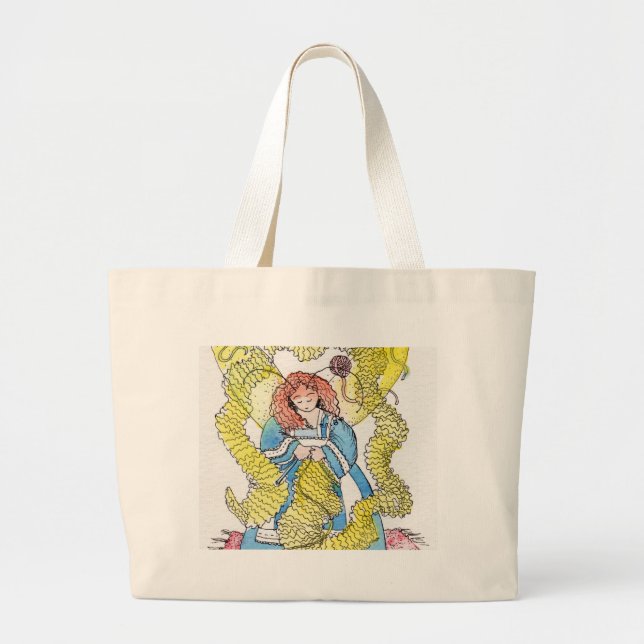 Grand Tote Bag La tricoteuse (Devant)