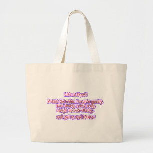 Grand Tote Bag La vie est courte