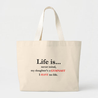 Grand Tote Bag La vie est (la maman du gymnaste)