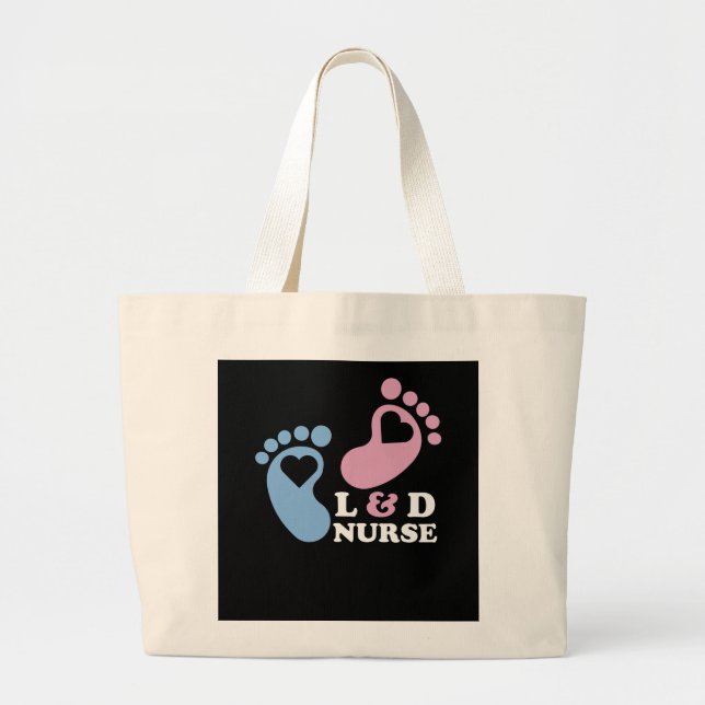 Grand Tote Bag Laboratoire et Delivery Nurses (Devant)