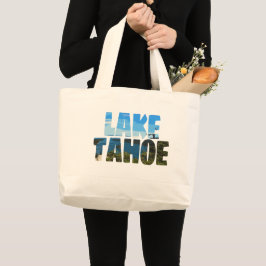 Grand Tote Bag Lac Tahoe Emerald Bay Californie Arrière - plan
