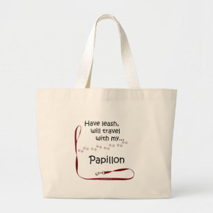 Grand Tote Bag Laisse de voyage de Papillon