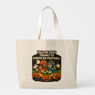Grand Tote Bag L'amour au premier combat : Une romance de footbal