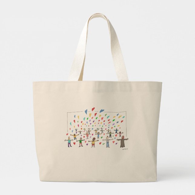 Grand Tote Bag L'amour au temps de Corona (Dos)
