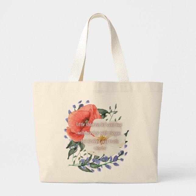 Grand Tote Bag L'amour en action fourre-tout (Devant)