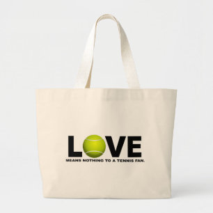 Grand Tote Bag L'amour ne signifie rien à une fan de tennis