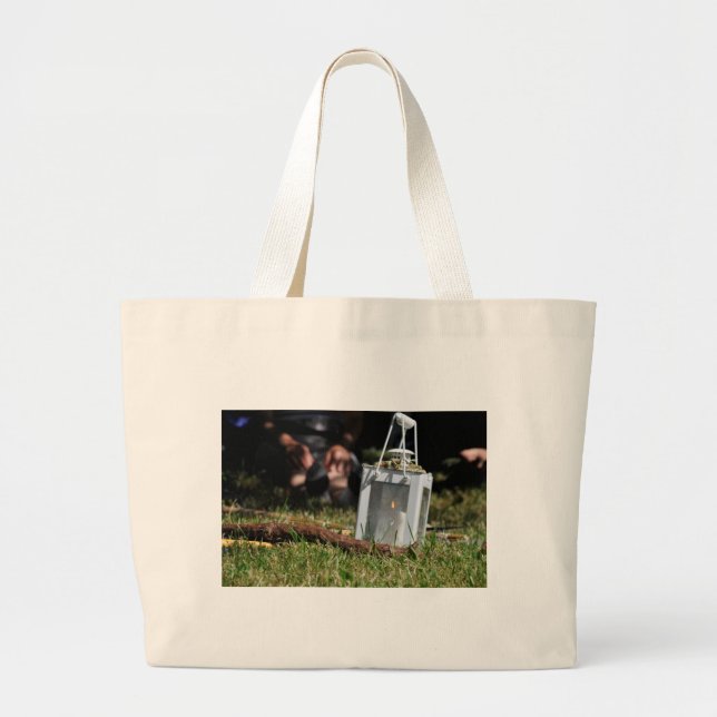 Grand Tote Bag Lanterne lumineuse (Devant)