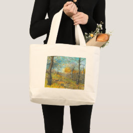Grand Tote Bag L'automne d'or dans une chênaie