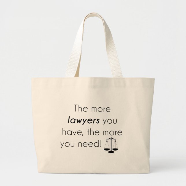 Grand Tote Bag Lawyer humour (Devant)