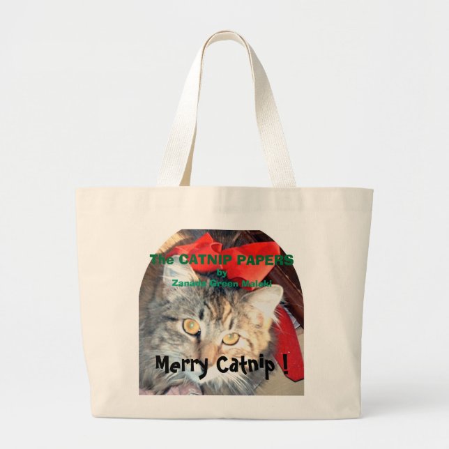 Grand Tote Bag Le cataire empaquette Stuffit Fourre-tout de (Devant)
