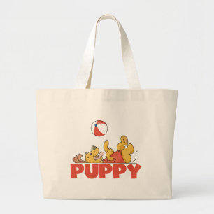 Grand Tote Bag Le chiot joue des T-shirts et des cadeaux