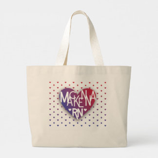 Grand Tote Bag Le coeur de Mackenna RN Lover Fourre-tout