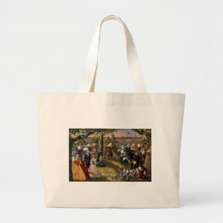 Grand Tote Bag Le conte Fourre-tout d'un chien de fureteur