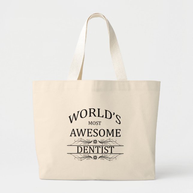 Grand Tote Bag Le dentiste le plus impressionnant du monde (Devant)