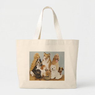Grand Tote Bag Le dîner des chiens