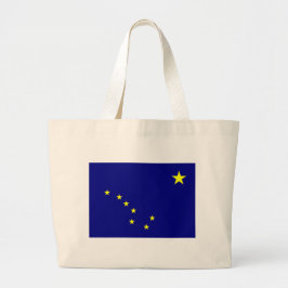 Grand Tote Bag Le drapeau de l'Alaska