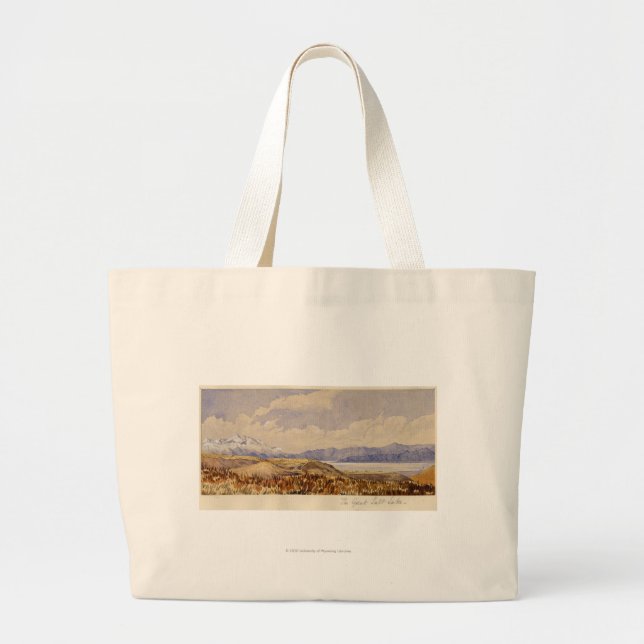 Grand Tote Bag Le Grand Lac Salé, Utah (Devant)