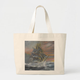 Grand Tote Bag Le nova de Terra dirige dans Gale une aube féroce
