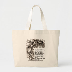 Grand Tote Bag Le pays des merveilles Alice vont parmi la