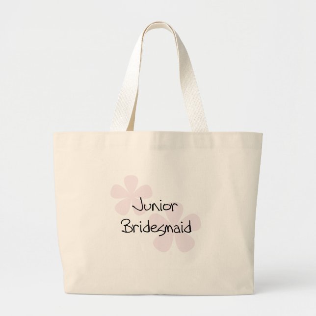 Grand Tote Bag Le rose en pastel fleurit la demoiselle d'honneur (Devant)