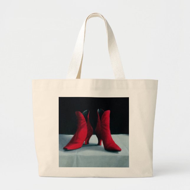 Grand Tote Bag Le rouge initialise 1995 (Devant)