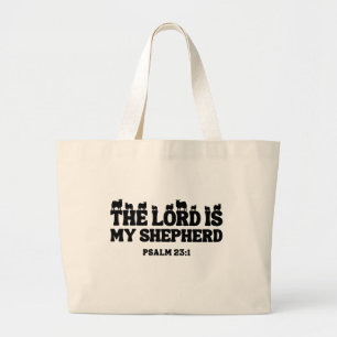 Grand Tote Bag Le Seigneur Est Mon Berger – Psaume 23:1