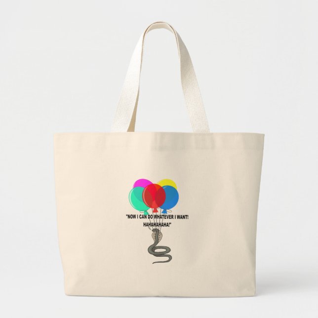 Grand Tote Bag Le serpent volant (Devant)