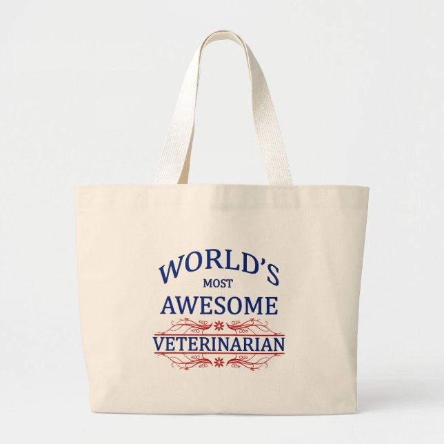 Grand Tote Bag Le vétérinaire le plus impressionnant du monde (Devant)
