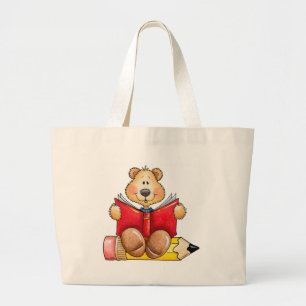 Grand Tote Bag Lecture d'ours de nounours