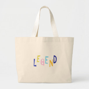 Grand Tote Bag légende mot art