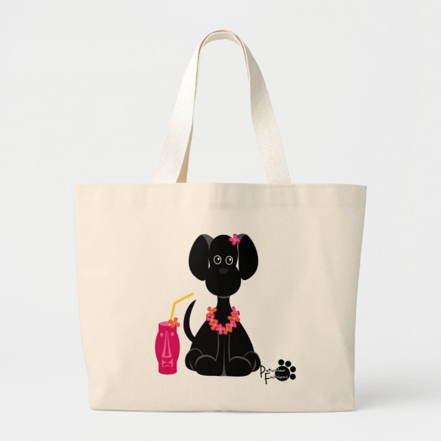 Grand Tote Bag LeiLani le laboratoire noir (Devant)